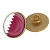 Hersteller benutzerdefinierte Metallzinklegierung Soft Hard Emaille Bulk Qatar National Day Flagge Lampel -Stift -Badge -Opener Manschettenknöpfe