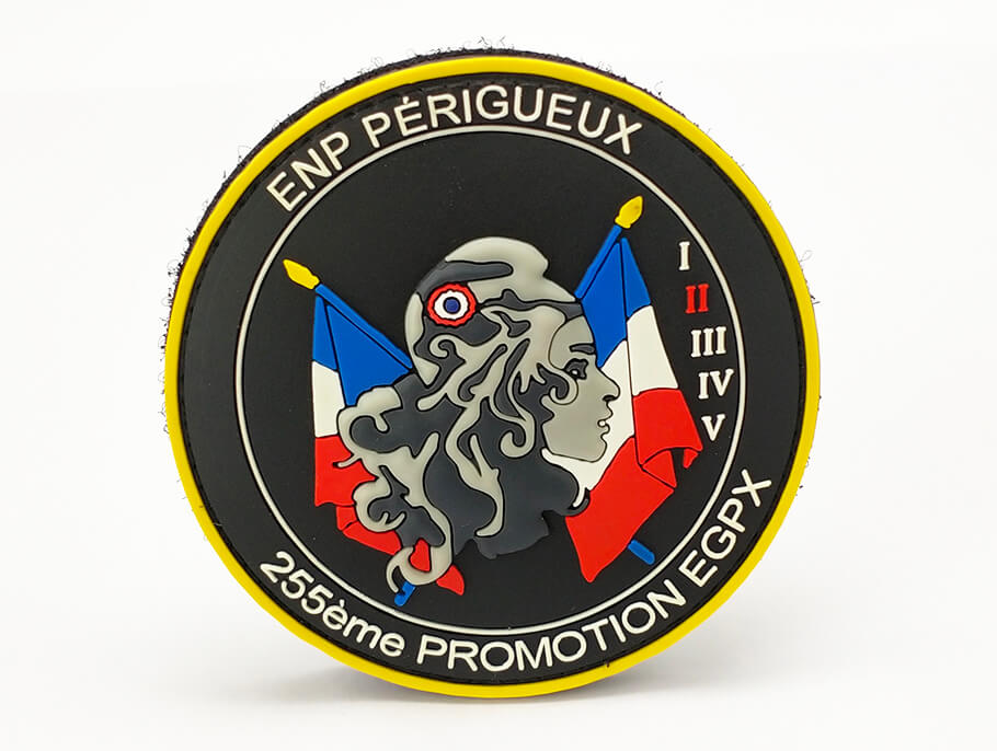 Custom Designer Silicon 3D PVC Luxus Flagge Patches Gummi -Militär -Logo -Velcroc Patch