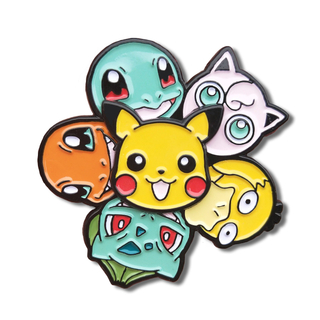 Benutzerdefinierte Designs süßer Anime Pokemon Badge Tierspiel Pokemon Pikachu Emaille Pin GO FOR KINDER