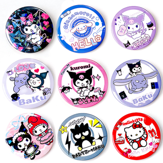 Sanrio Hello Kitty Laurel Hund Hunde Kreisförmige mehrere Formen und Größen Sicherheitsstiftknopfabzeichen