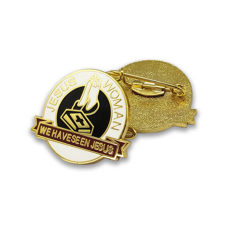 Metallkunsthandwerk Email Revers Pin