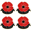 Benutzerdefiniert weicher Emaille Mohn Souvenir UK Pin Abzeichen