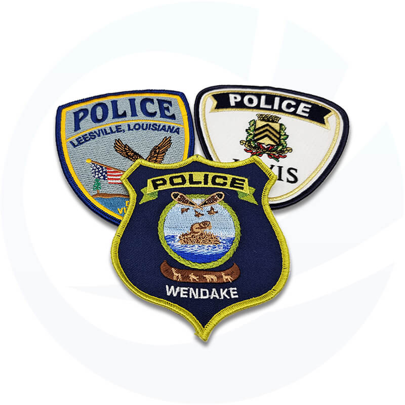 Benutzerdefinierte kleine Polizei-Stickerei-Flugzeug-Patches